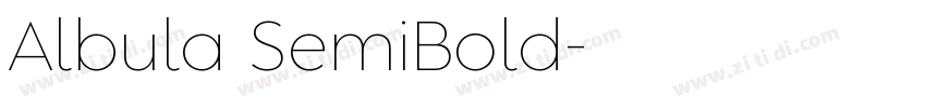 Albula SemiBold字体转换